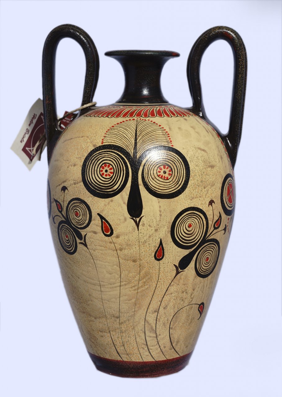 Late Minoan Amphora with papyrus decoration 